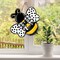Summer Front Door Sign, Polka Dot Farmhouse Wood Door Hanger Outdoor Outside Porch Decor, Buffalo Plaid Check Bow Wooden Wreath Indoor Wall Hanging Decoration